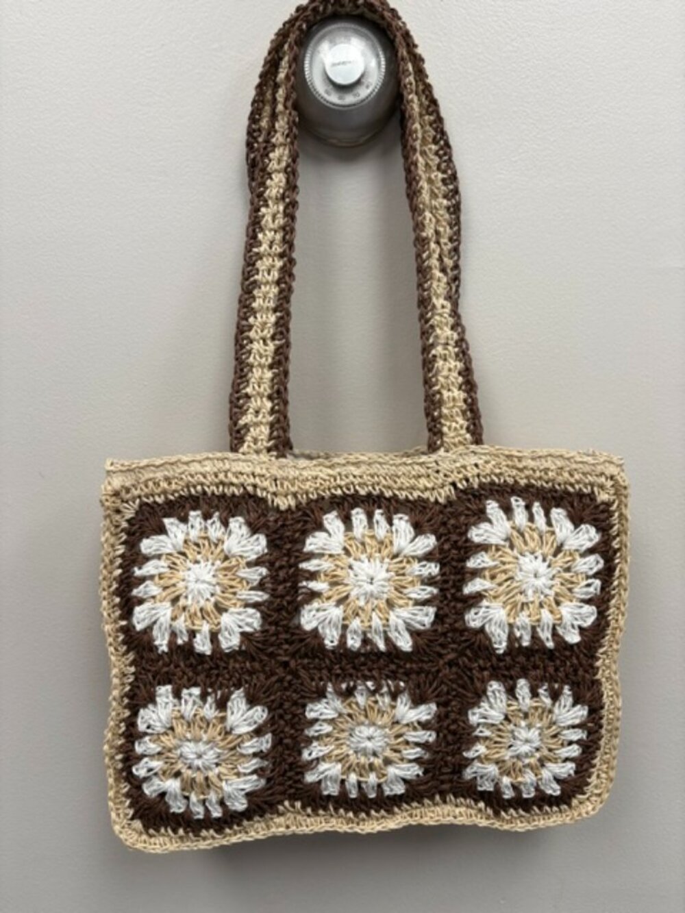Mud Pie Crochet Mini Tote NWOT